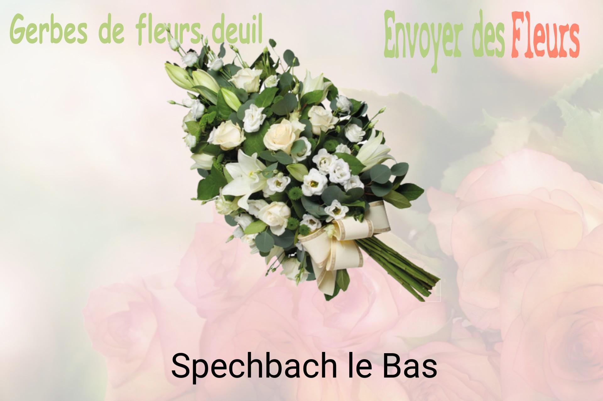 Gerbe de fleurs de deuil livrée à Spechbach-le-Bas